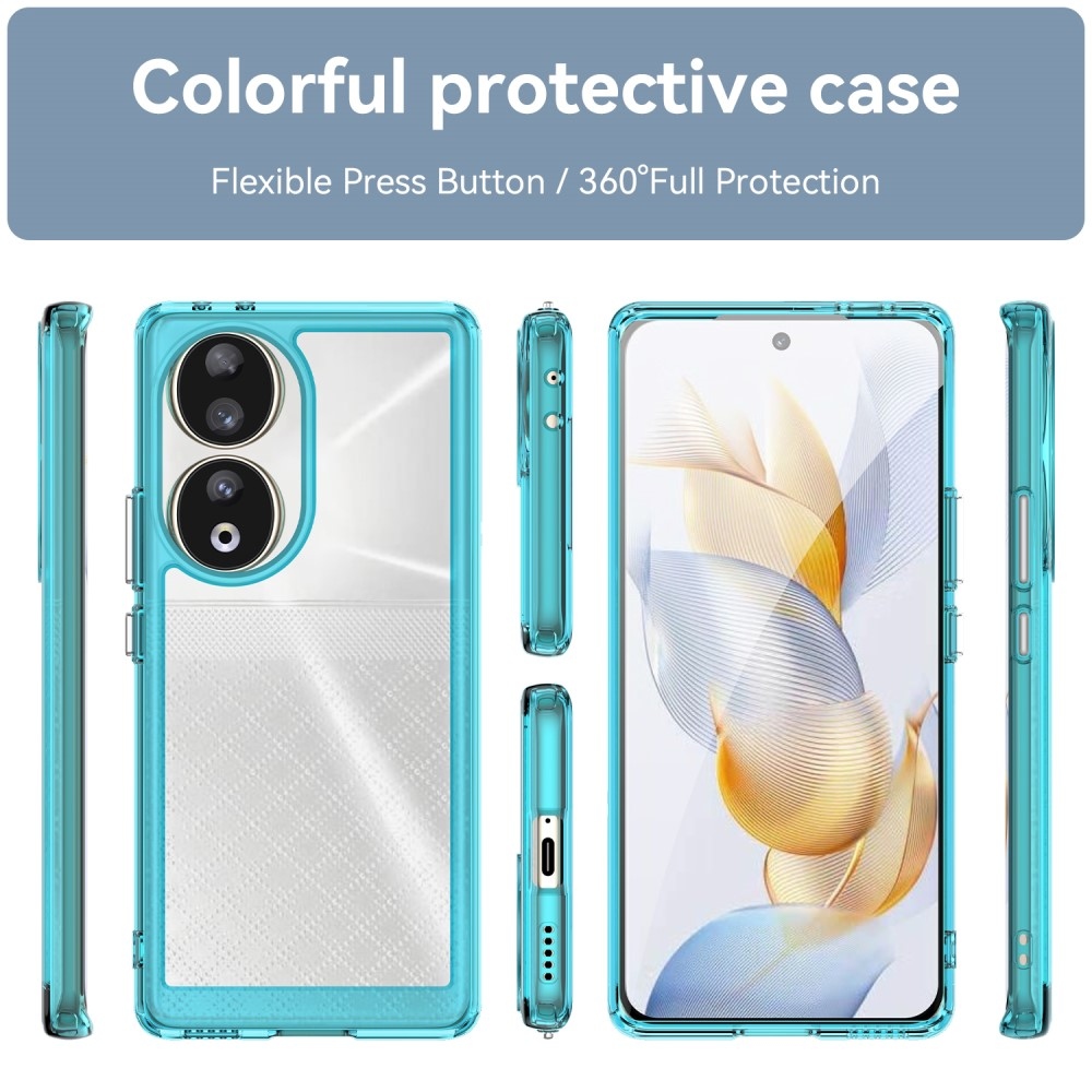 Gél tok fix hátlappal Honor 90-hez - kék