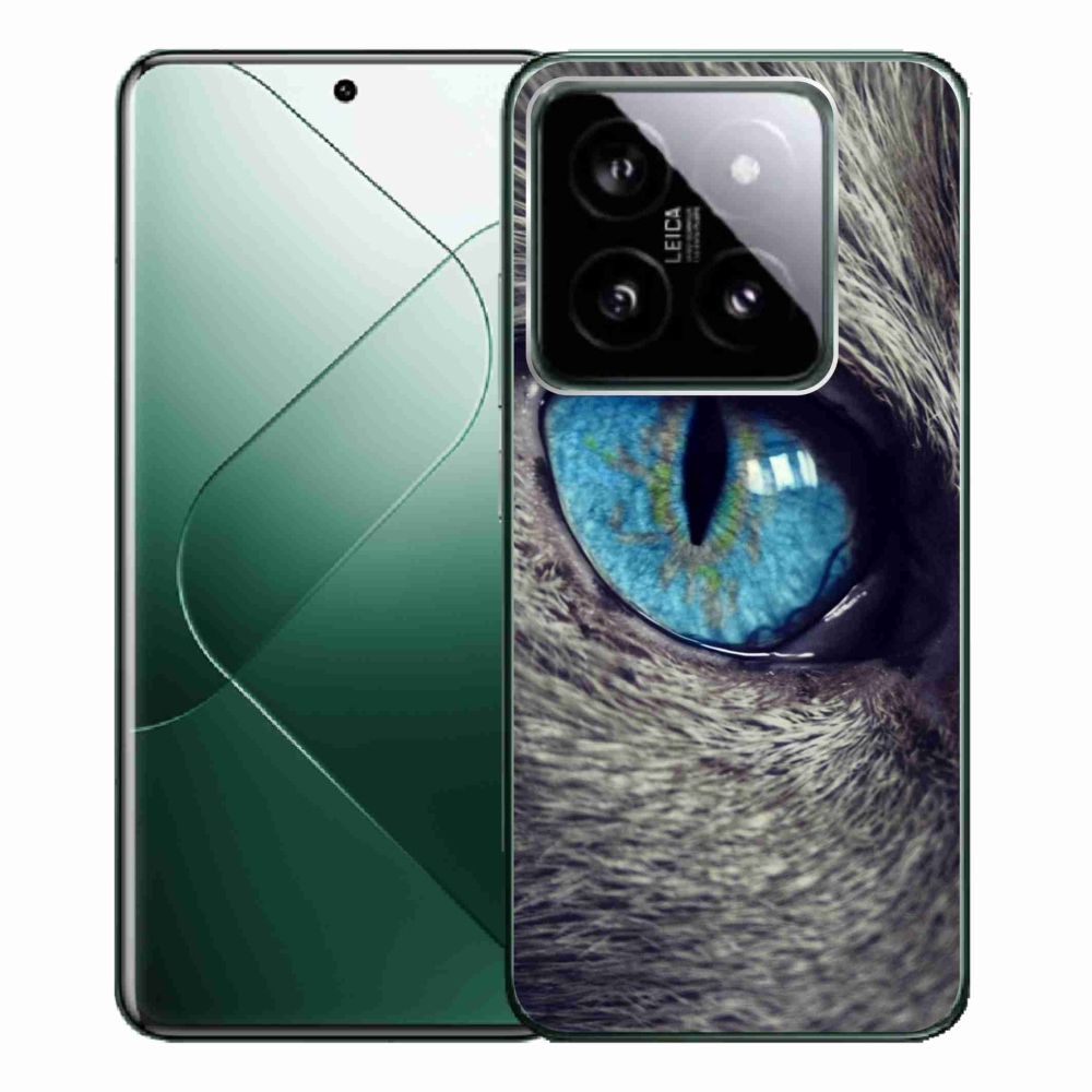 Gél borítás mmCase a Xiaomi 14 Pro-hoz - kék macskaszem