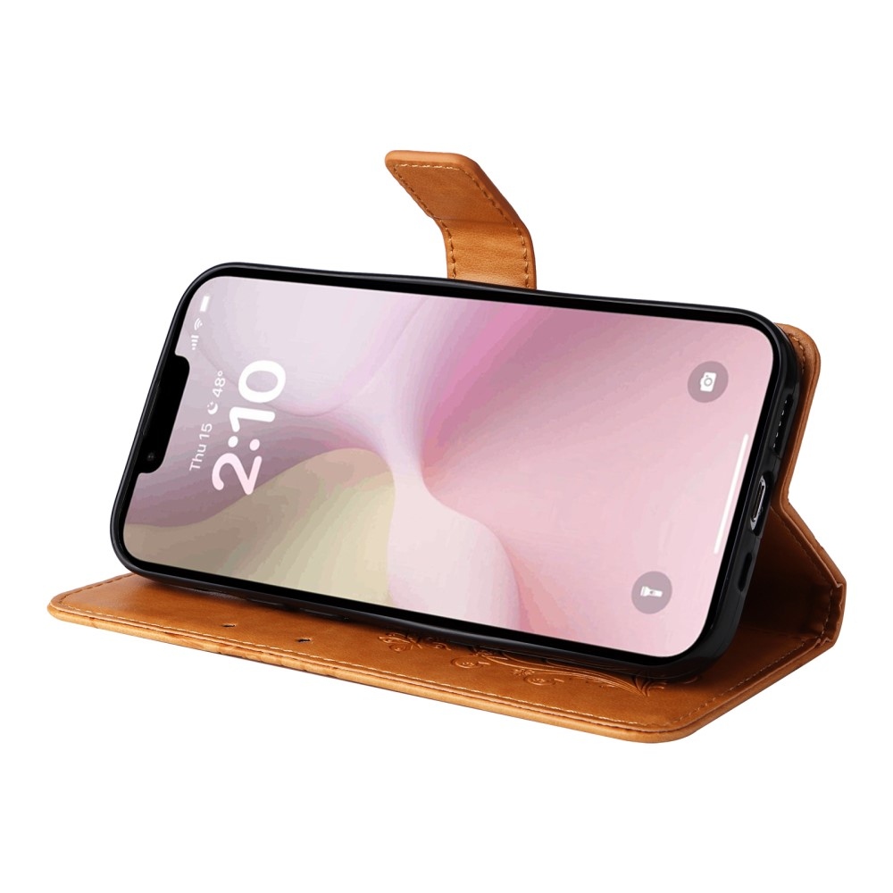 Nagy pillangó könyvtáska iPhone 16e készülékhez - sárga