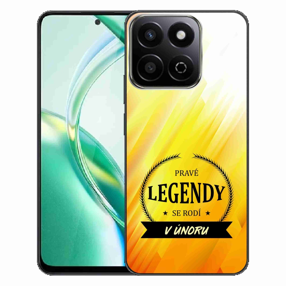 Gél borítás mmCase a Honor 200 Smart 5G-n - Legendák februárban sárga háttérrel