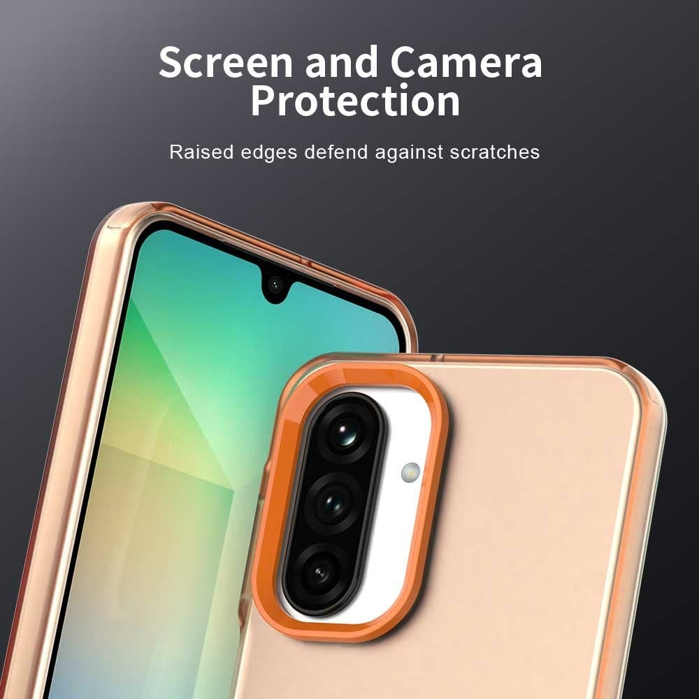 Candy matt zselés tok Samsung Galaxy A26 5G - narancssárga színben