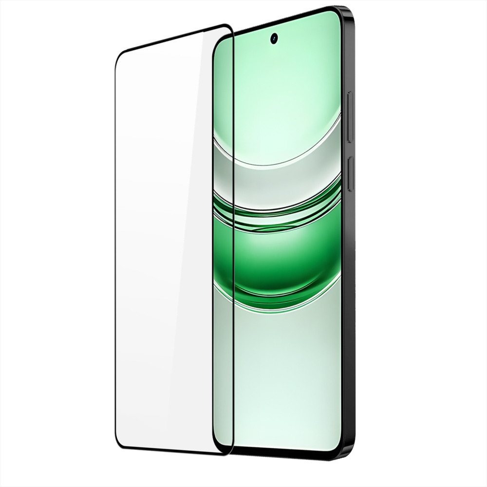 DUX 9D teljes képernyő edzett üveg a Realme C71-en