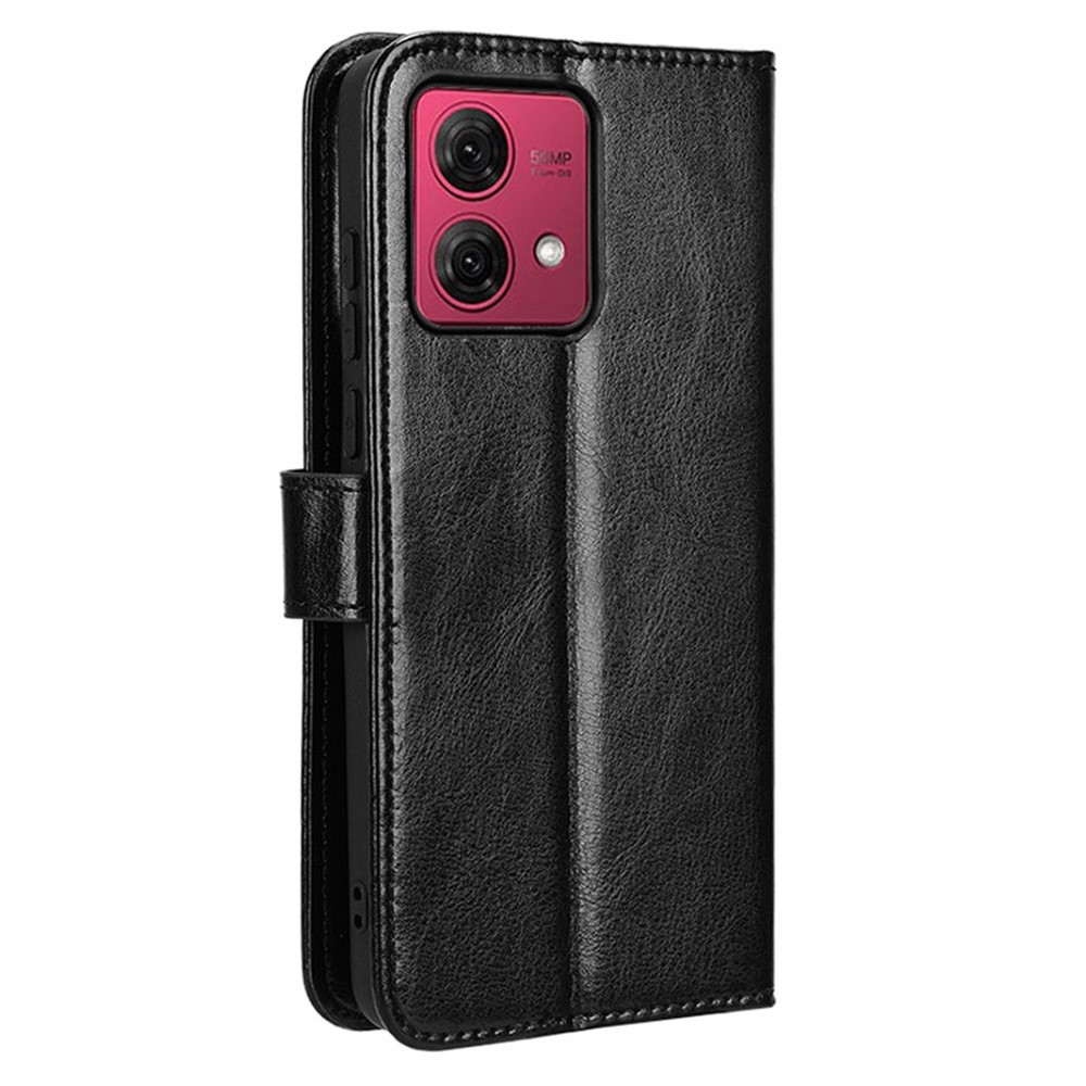 Őrült könyv tok a Motorola Moto G84 5G-hez - fekete
