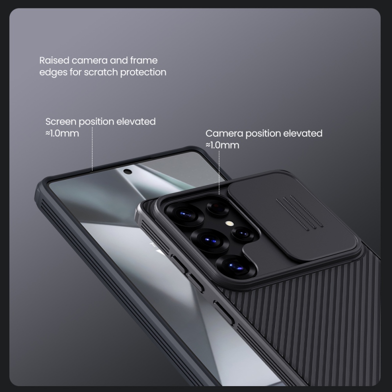 Nillkin CamShield PRO hátlap a Samsung Galaxy S25 Ultra Fekete számára