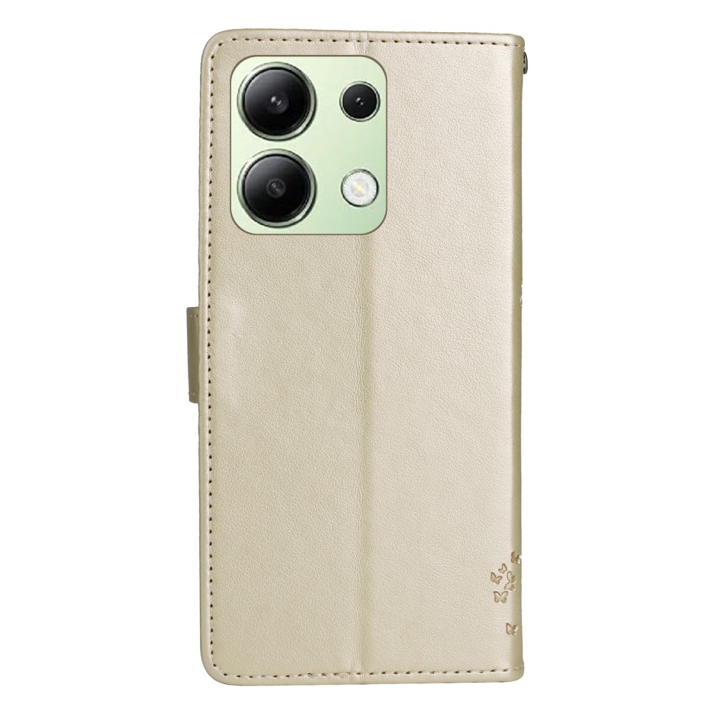 Fák könyv tok Xiaomi Redmi Note 13-hoz - arany színben