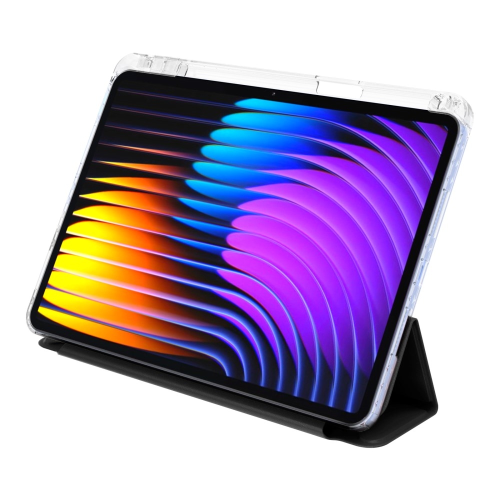 Origami intelligens pozicionáló tok Xiaomi Pad 7/7 Pro táblagéphez - fekete