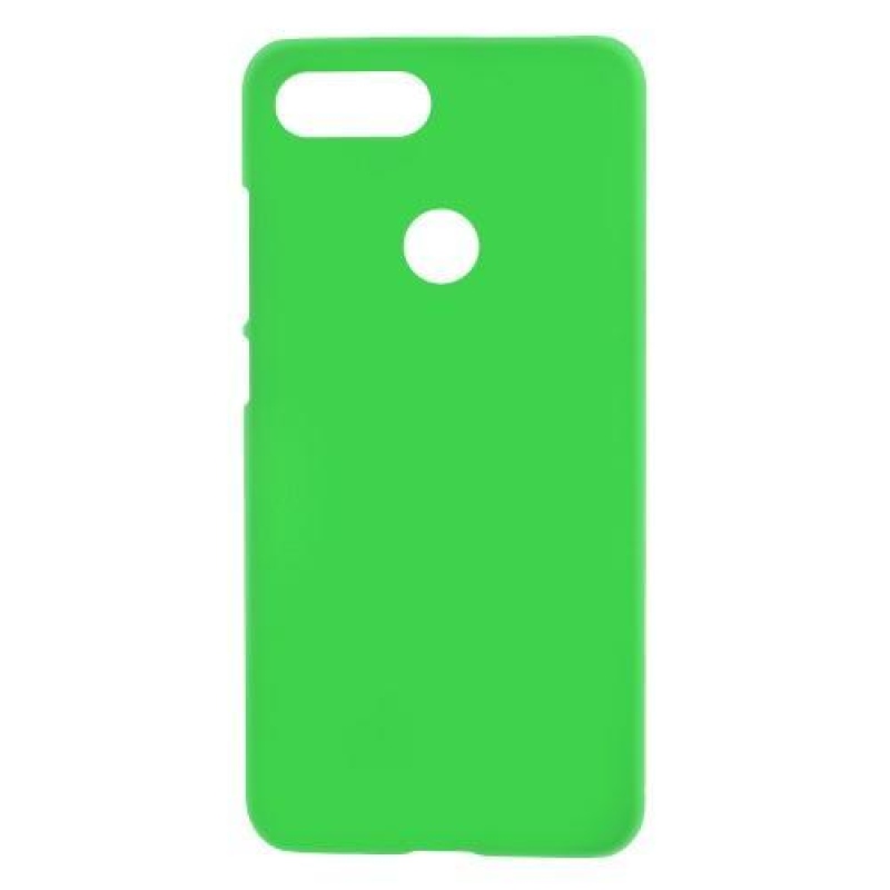 Gumírozott műanyag tok gumírozott borítással Xiaomi Mi 8 Lite készülékhez - zöld