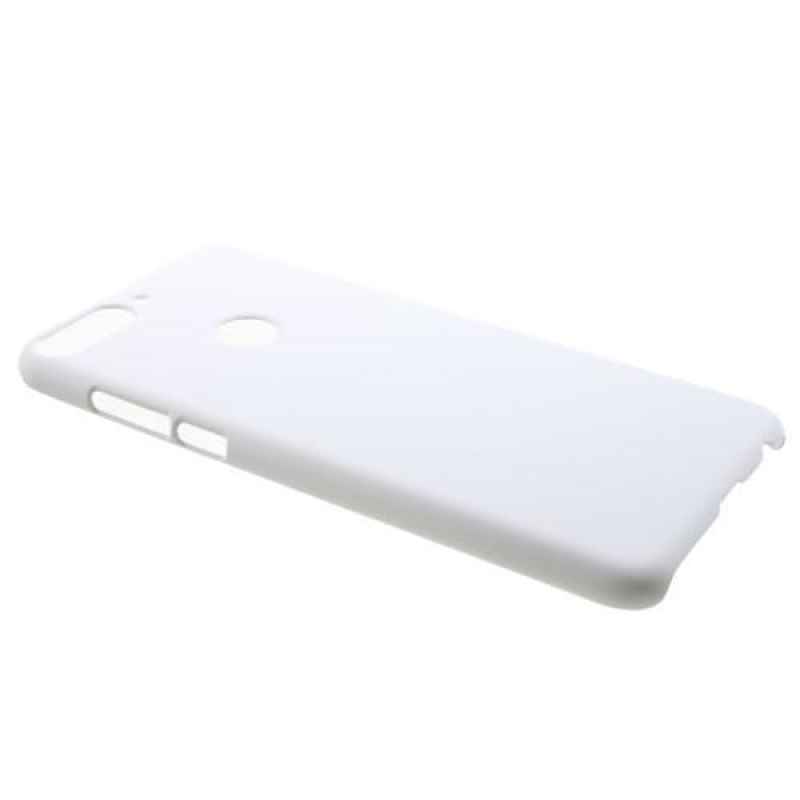 Gumiból készült műanyag tok a Huawei Y7 Prime (2018) készülékhez - fehér