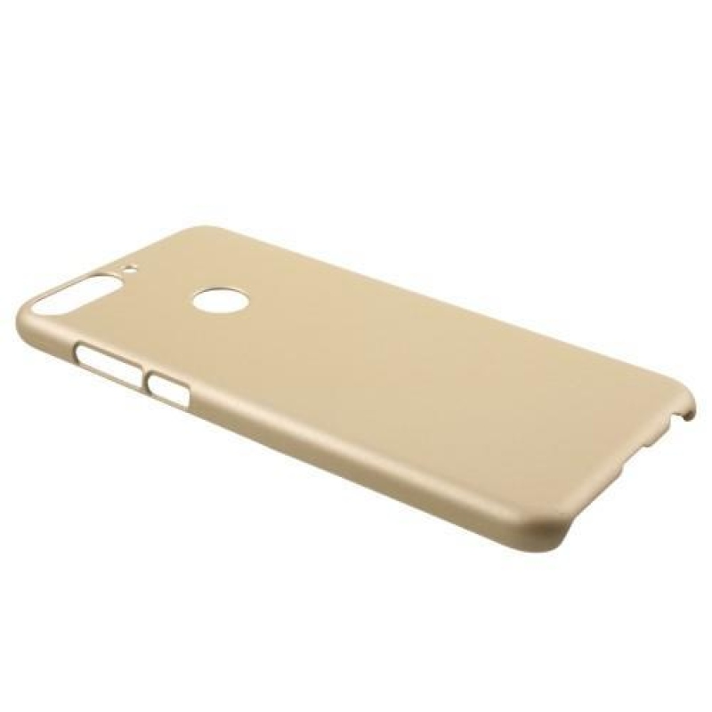 Gumiból készült műanyag tok a Huawei Y7 Prime (2018) készülékhez - arany színben
