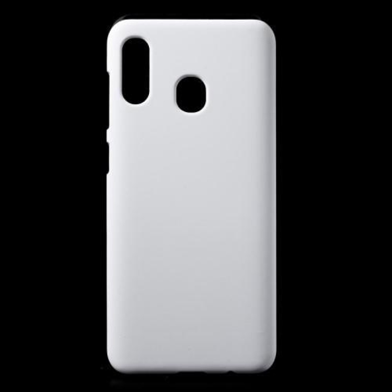 Műanyag gumihüvely Samsung Galaxy A30-hoz - fehér