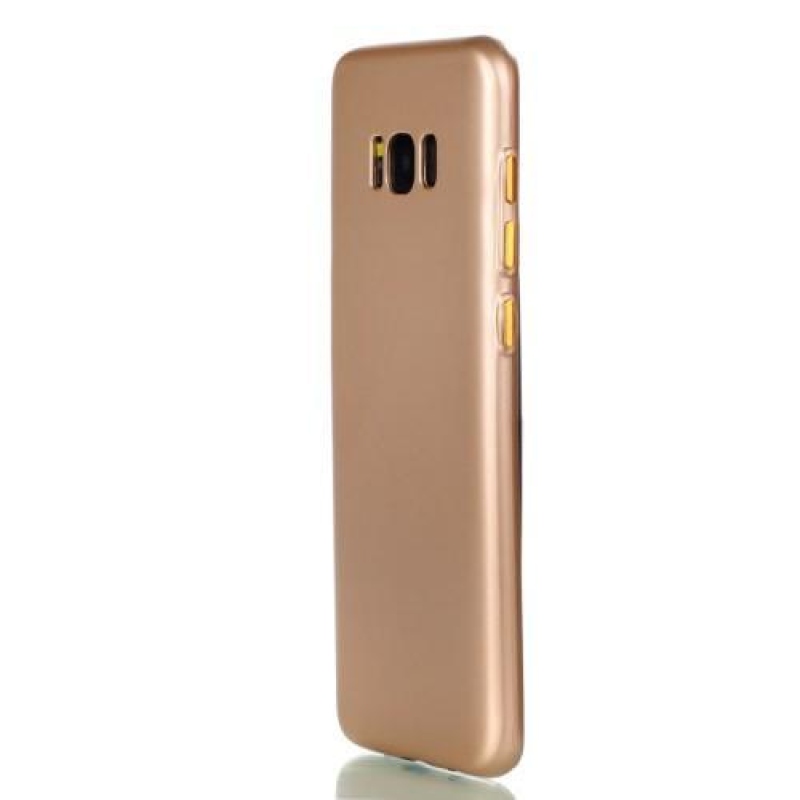 Gumi gumírozott zselés tok Samsung Galaxy S8 Plus készülékhez - arany színű