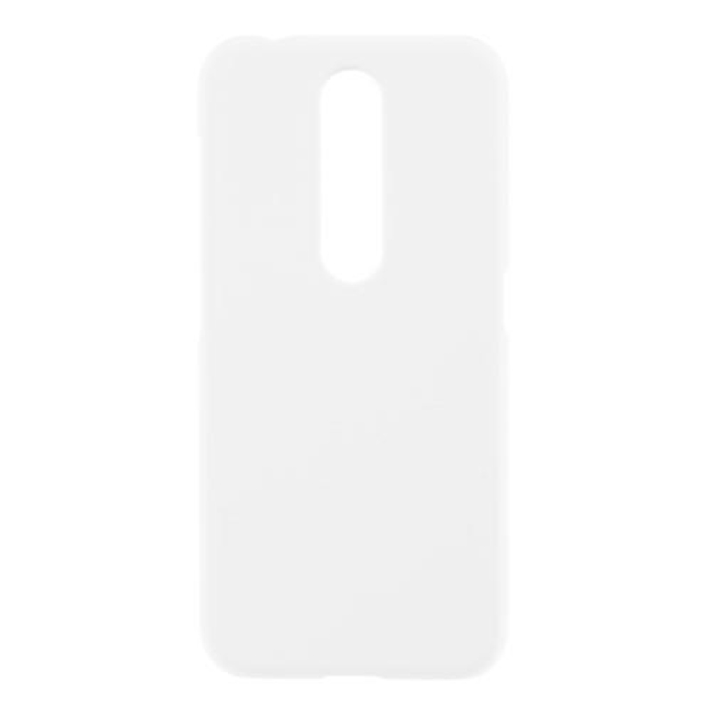 Gumírozott műanyag tok Nokia 4.2 készülékhez - fehér