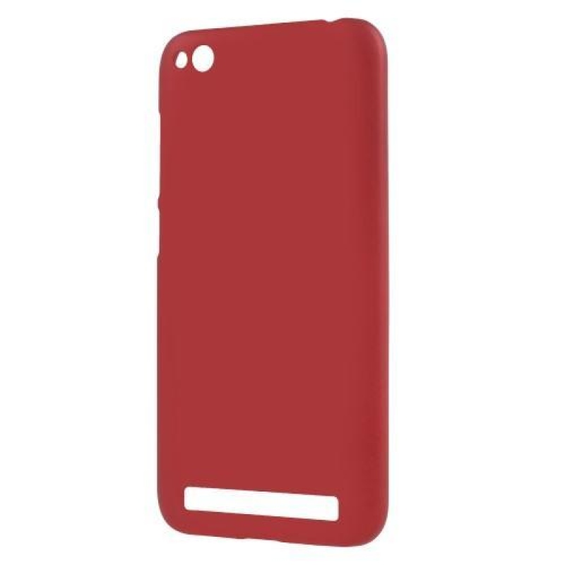 Rubbi gumírozott műanyag tok Xiaomi Redmi 5A - piros