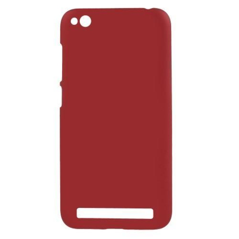 Rubbi gumírozott műanyag tok Xiaomi Redmi 5A - piros