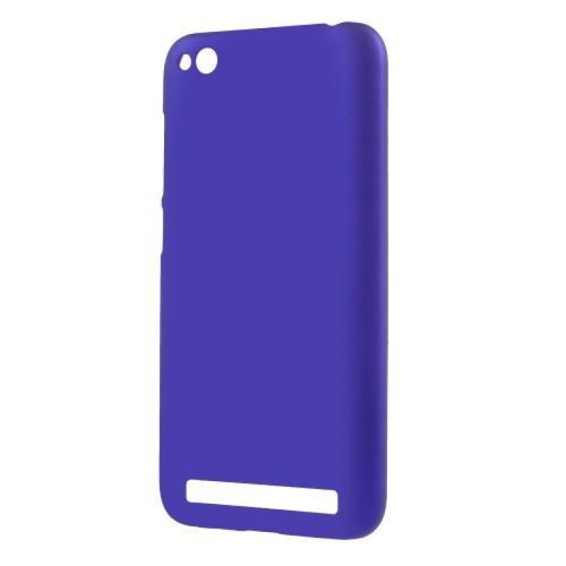 Rubbi gumírozott műanyag tok Xiaomi Redmi 5A-hoz - sötétkék