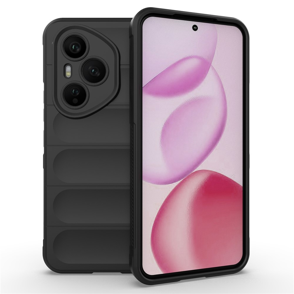 Rugg tartós zselés tok a Honor 400 Pro-hoz - fekete