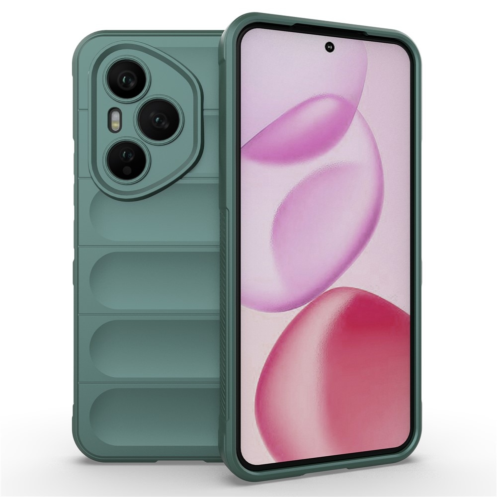 Rugg tartós zselés tok a Honor 400 Pro-hoz - zöld