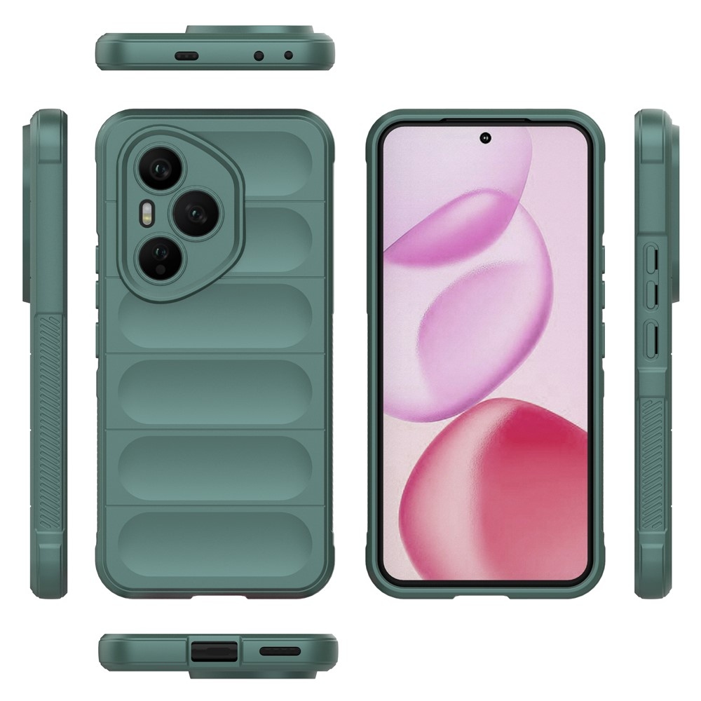 Rugg tartós zselés tok a Honor 400 Pro-hoz - zöld