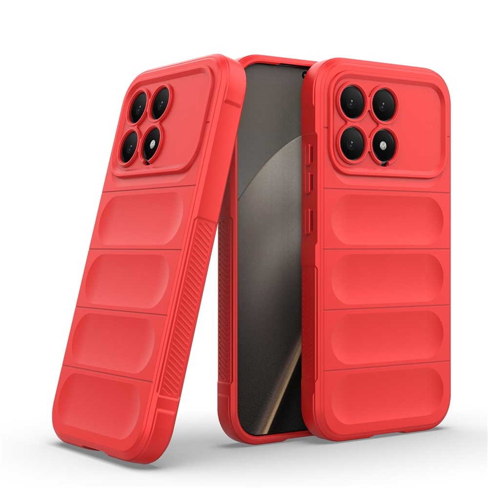 Rugg tartós gél tok a Xiaomi Poco F8 Pro 5G számára - piros