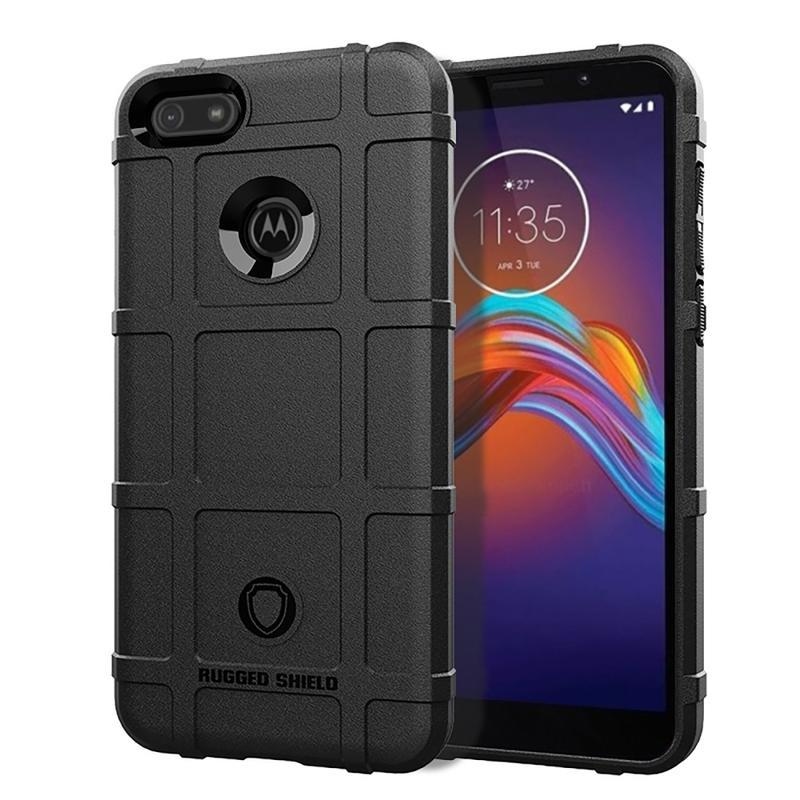 Robusztus, tartós zselés tok Motorola Moto E6 Play készülékhez - fekete