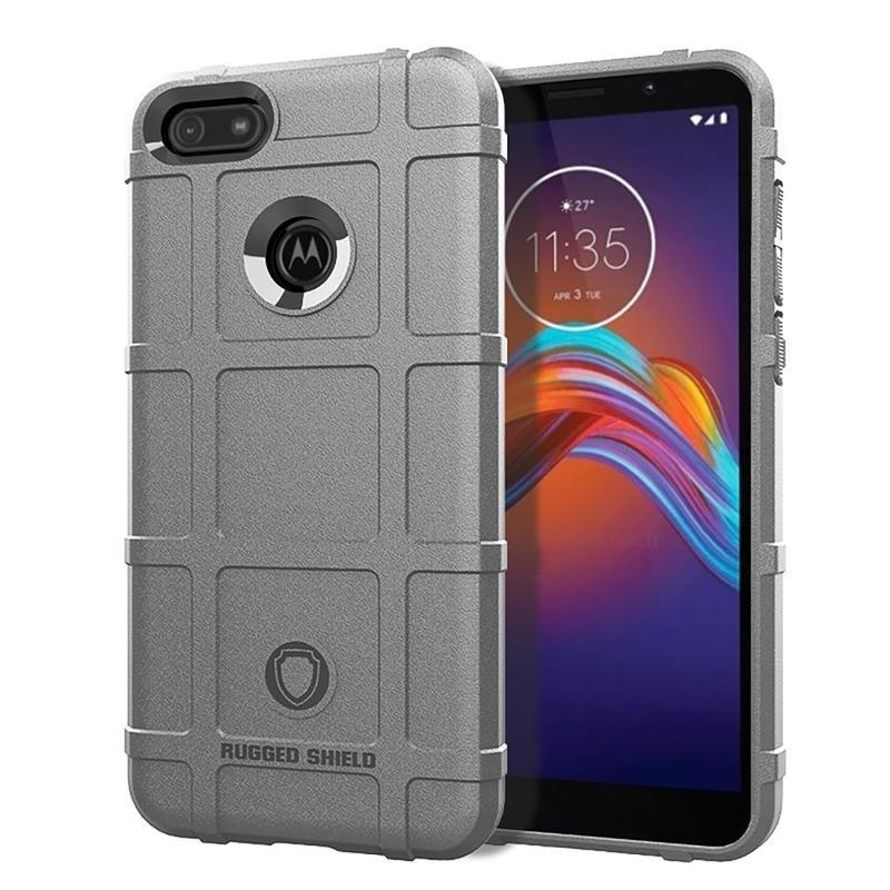 Robusztus, tartós zselés tok Motorola Moto E6 Play készülékhez - szürke