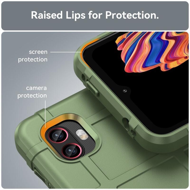 Robusztus, tartós zselés tok Samsung Galaxy Xcover 6 Pro készülékhez - zöld