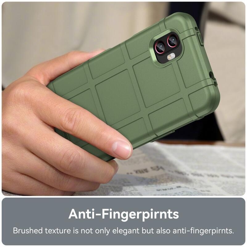 Robusztus, tartós zselés tok Samsung Galaxy Xcover 6 Pro készülékhez - zöld