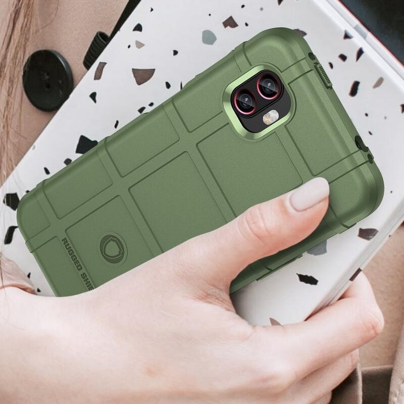 Robusztus, tartós zselés tok Samsung Galaxy Xcover 6 Pro készülékhez - zöld