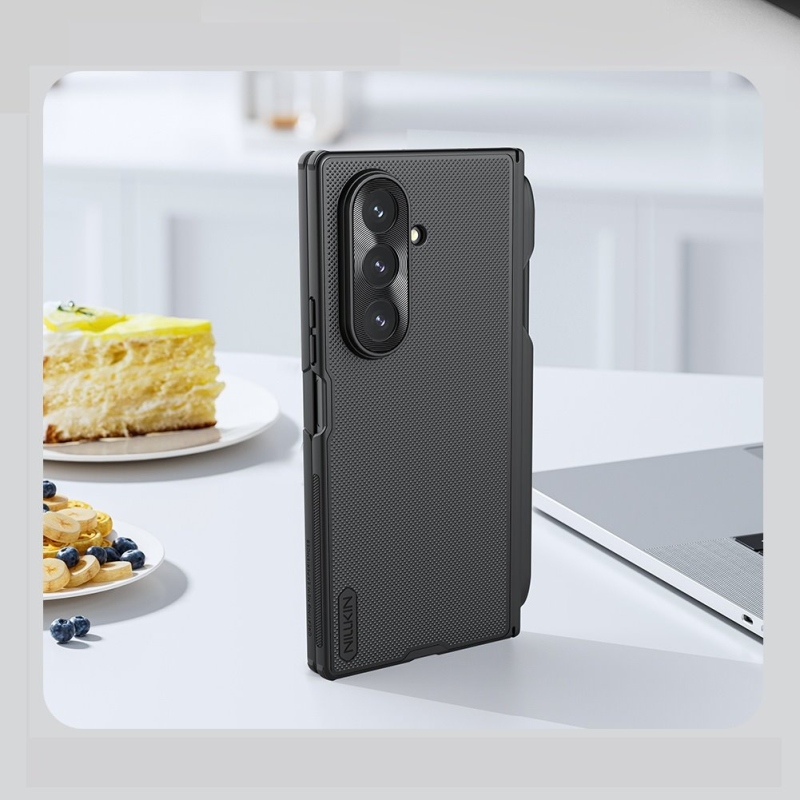 Nillkin Super Frosted FOLD mágneses tolltartó hátlap Samsung Galaxy Z Fold 7 Fekete fekete