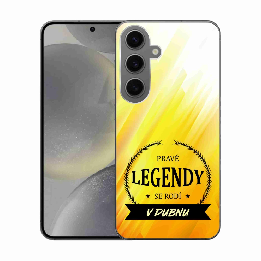 Gél borító mmCase Samsung Galaxy S24 - Áprilisi legendák sárga háttérrel
