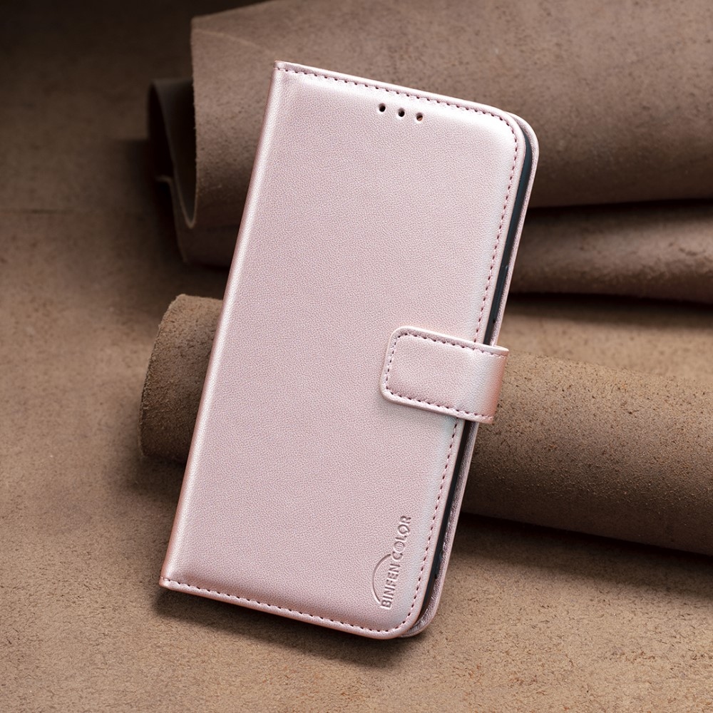 BNF könyvtáska Samsung Galaxy M15 5G - rózsaarany színű