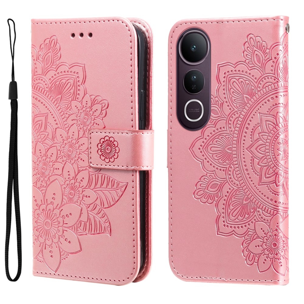 Mandala könyv tok a Vivo V50 Lite 4G/5G készülékhez - rózsaszín