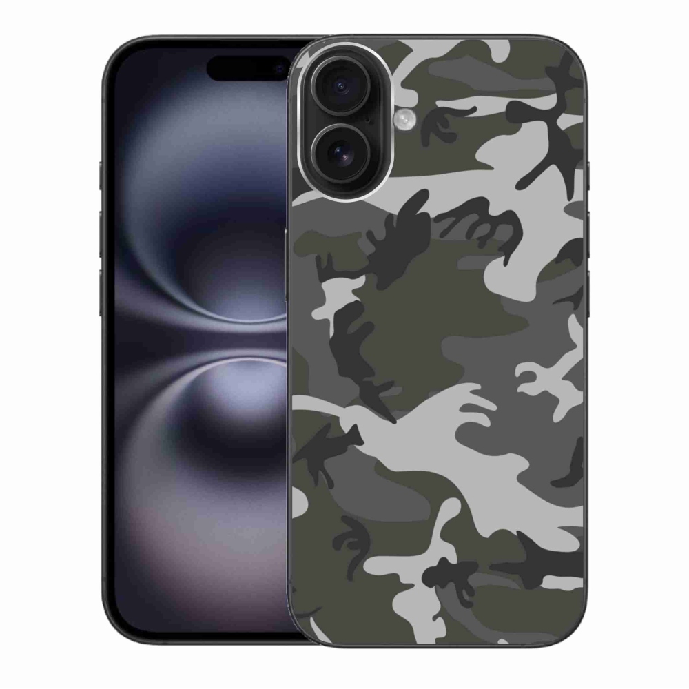 Zselés borítás mmCase iPhone 16 Plus készülékhez - terepszínű minta