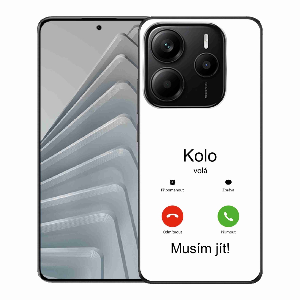 Gél borító mmCase a Xiaomi Redmi Note 14 5G - a kerék hívja a fehér hátteret