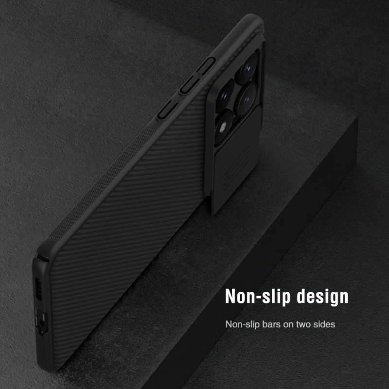 Nillkin CamShield hátlap a Poco X6 Pro 5G fekete színű készülékhez