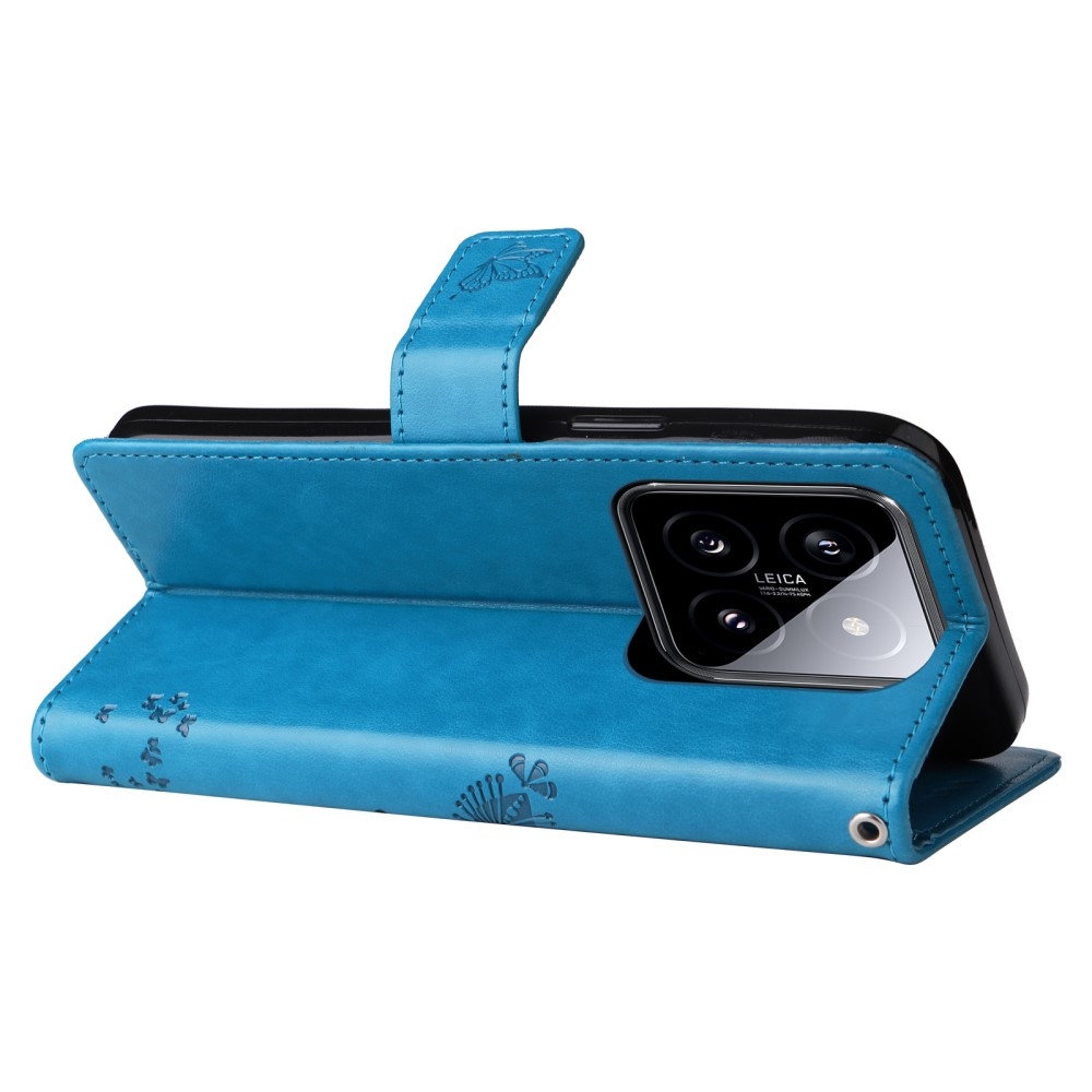Fák könyve tok Xiaomi 14 - kék