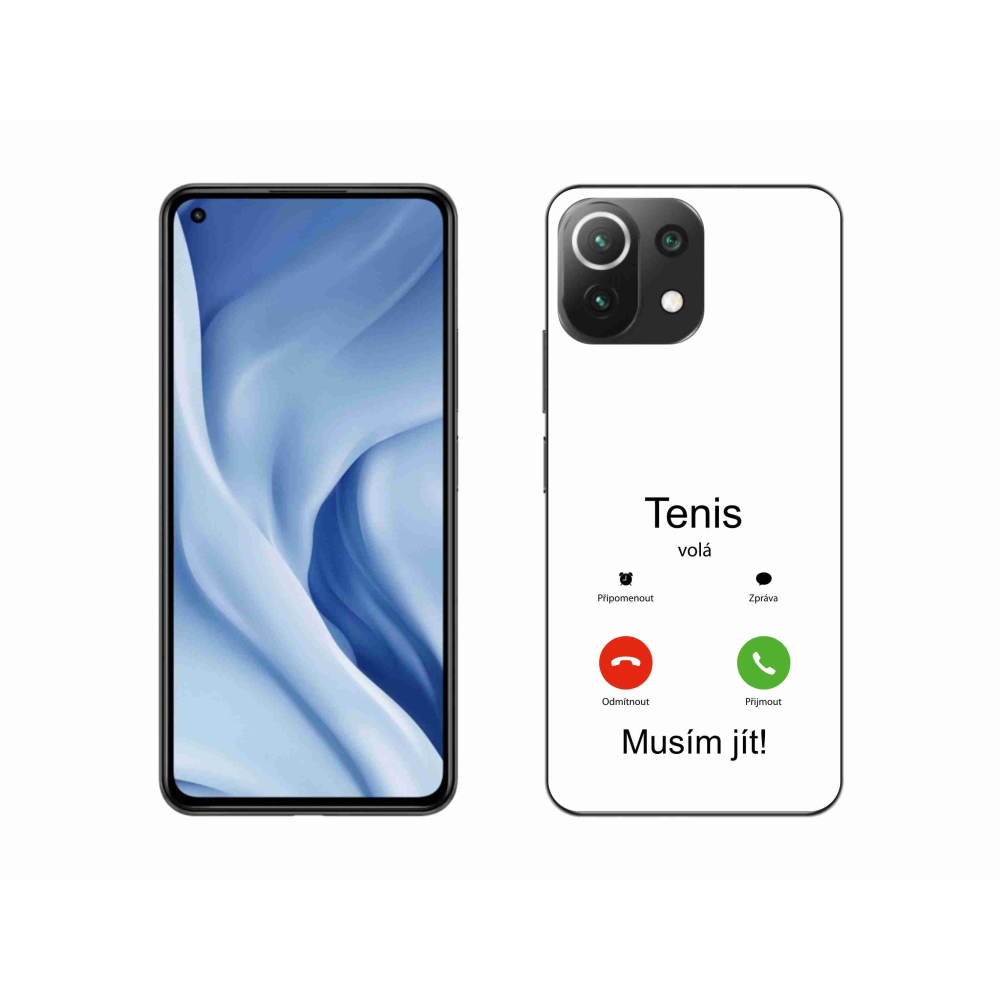 Gél borító mmCase a Xiaomi Mi 11 Lite 4G/5G - teniszhívások fehér háttérrel