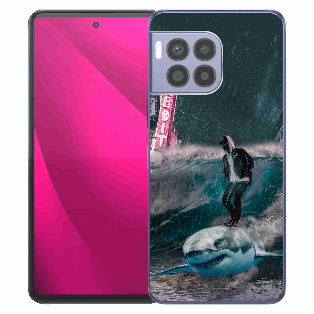 Zselés borítás mmCase a T-Mobile T Phone 2 Pro készülékhez - cápa