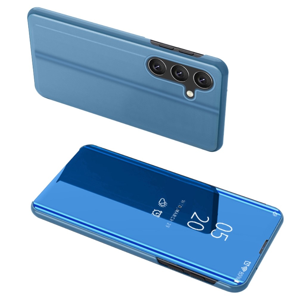 Átlátszó zárófedél matt előlappal Samsung Galaxy A05s készülékre - kék