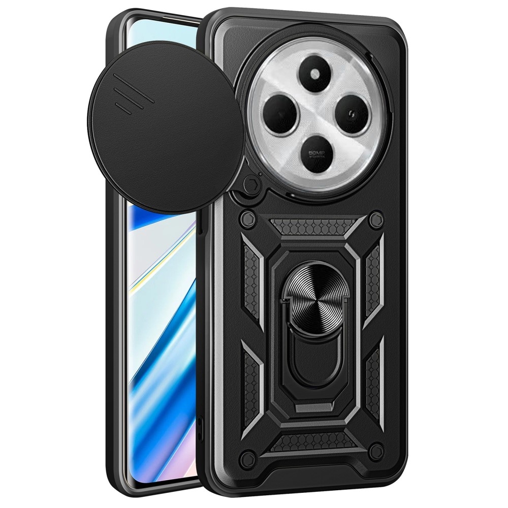 Tartós csúszásálló borító Xiaomi Redmi 14C/Poco C75-hez - fekete