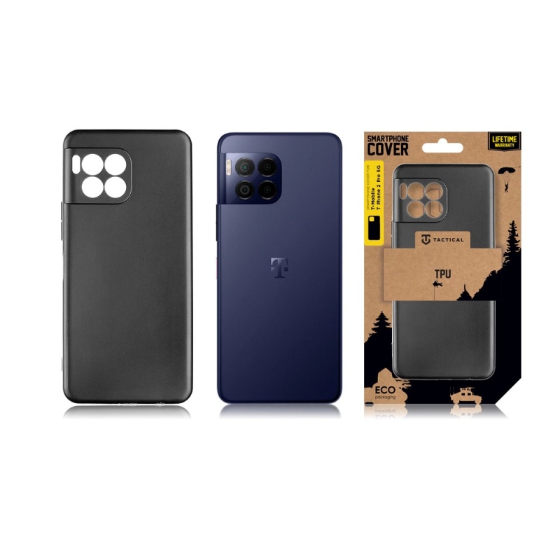 Taktikai TPU borító a T-Mobile T Phone 2 Pro 5G-hez Fekete
