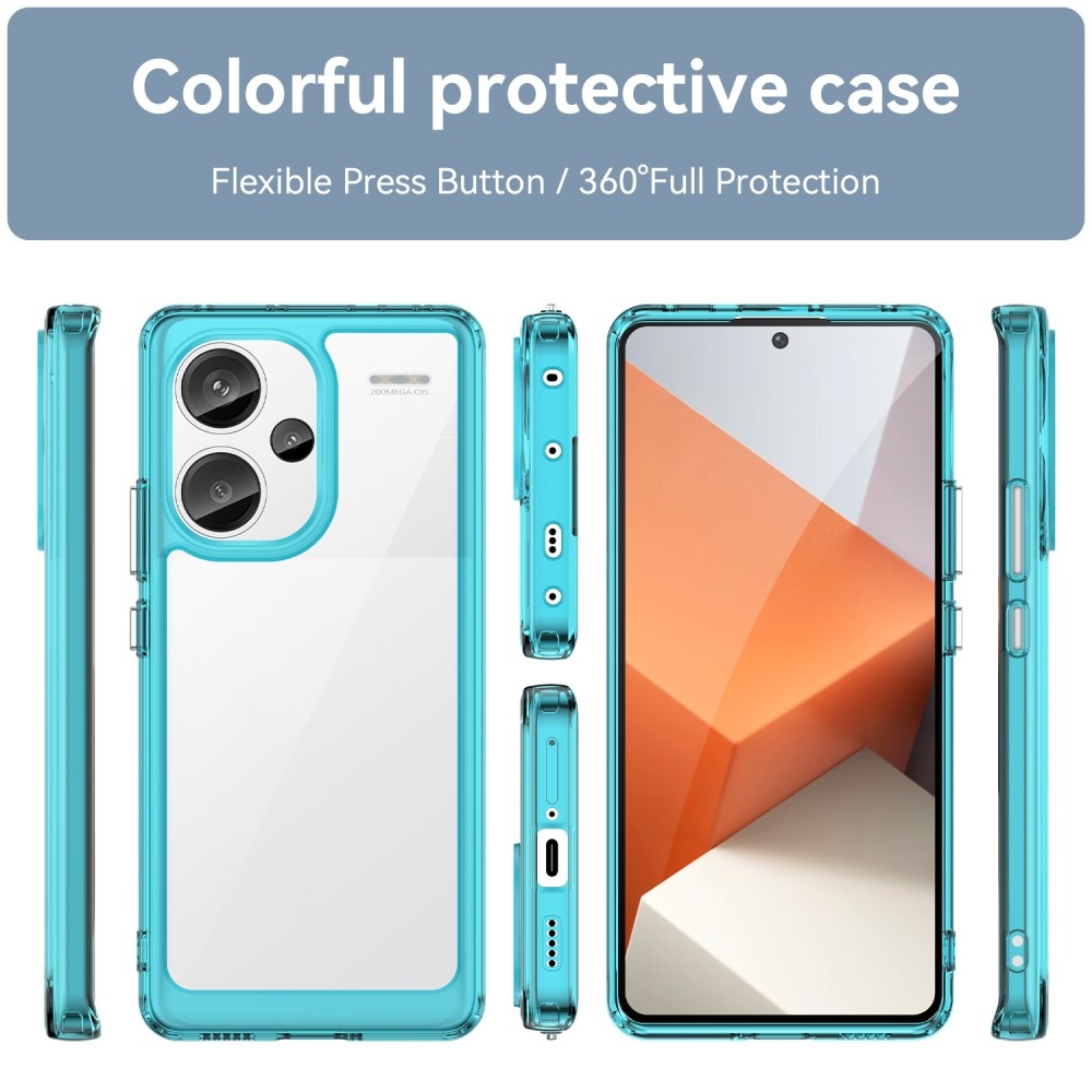 Gél tok fix hátlappal Xiaomi Redmi Note 13 Pro+ 5G - világoskék színű