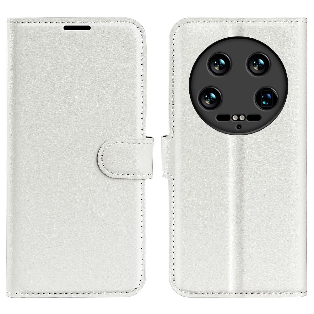 Litchi könyv tok a Xiaomi 14 Ultra-hoz - fehér