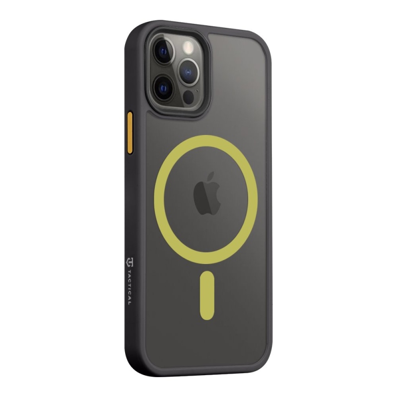 Tactical MagForce Hyperstealth 2.0 borító iPhone 12/12 Pro fekete/sárga színű készülékhez