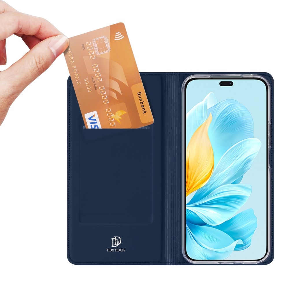 DUX könyvtáska a Honor 200 Lite 5G készülékhez - sötétkék színben