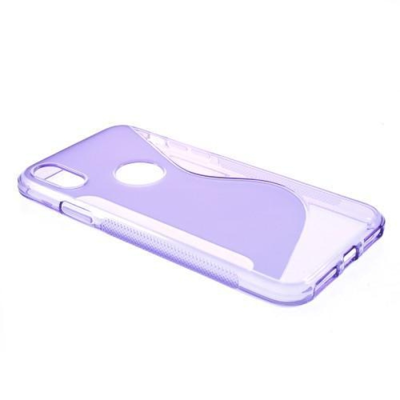 S-line zselés tok iPhone X készülékhez - lila