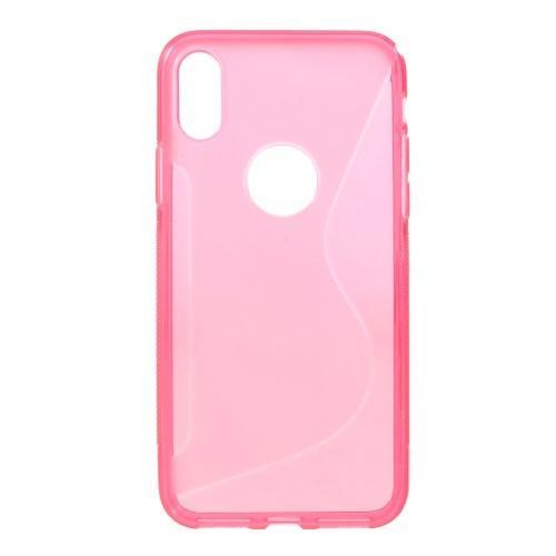 S-line zselés tok iPhone X készülékhez - rózsaszín