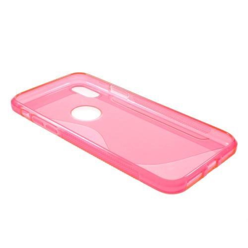 S-line zselés tok iPhone X készülékhez - rózsaszín