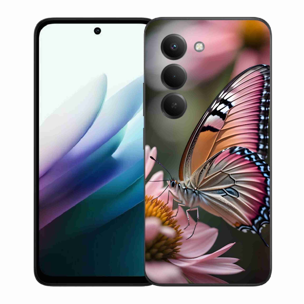 Gél borítás mmCase a Xiaomi Redmi 15 4G/5G (171mm) - színes pillangóhoz