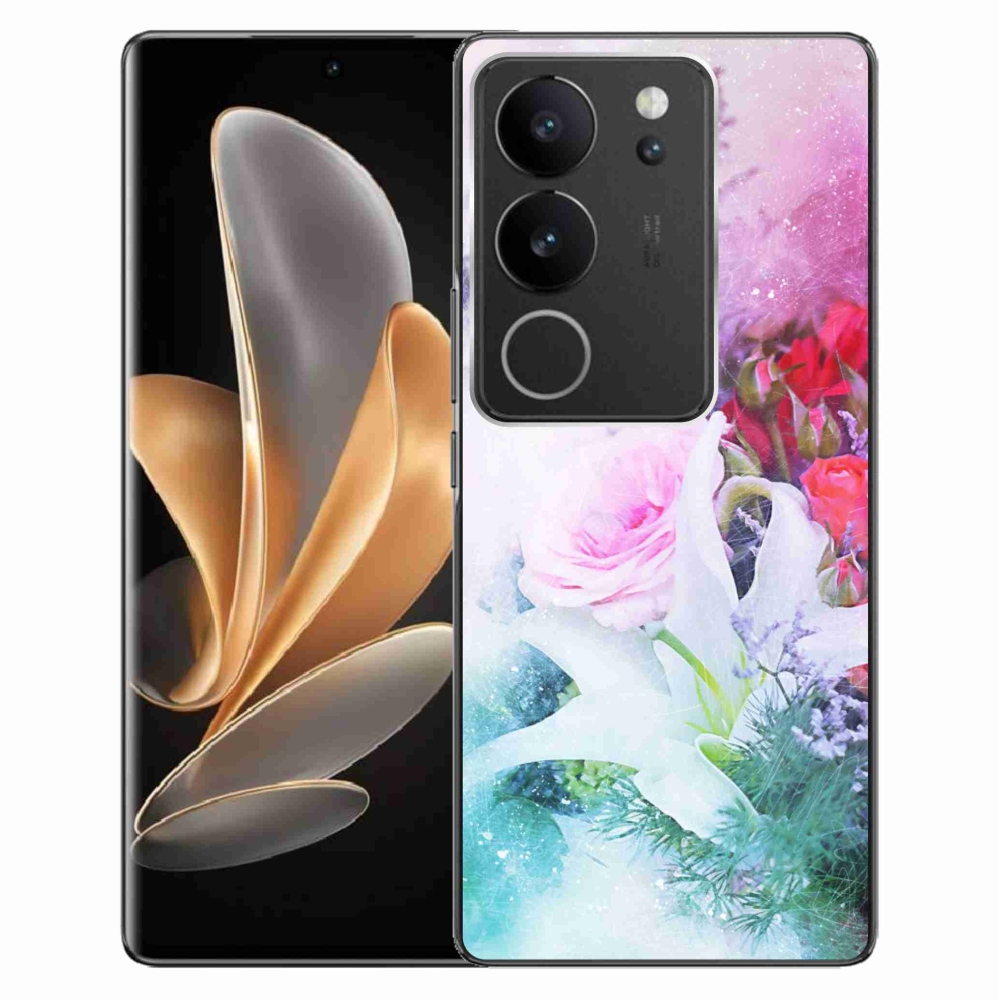 Zselés borítás mmCase a Vivo V29 5G készülékhez - virág 4